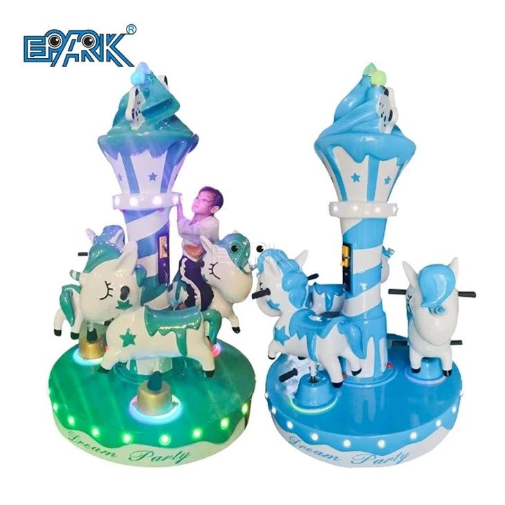 Electric Ice Cream Theme Carousel Indoor Kids Rides